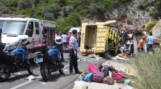 Muğla'da tur otobüsü faciasında son durum.