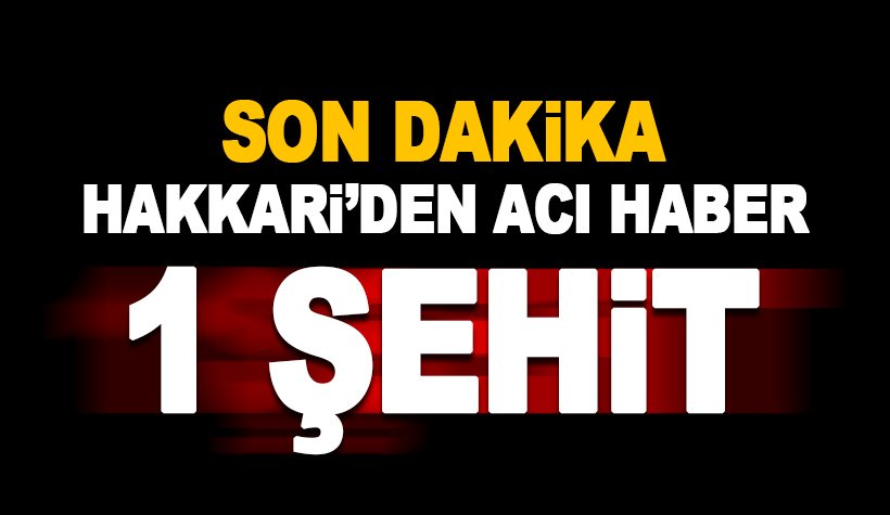 Son dakika. Hakkari'den acı haber