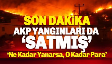 AKP yangınları da özelleştirilmiş: Ne kadar yanarsa o kadar para
