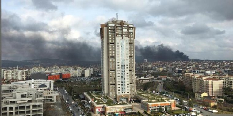 Son dakika: İstanbul'da askeri bölgede yangın