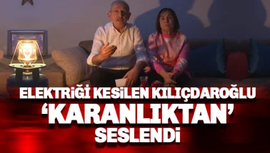 Elektriği kesilen Kılıçdaroğlu 'Karanlıktan' seslendi: Aydınlık Günler çok yakın