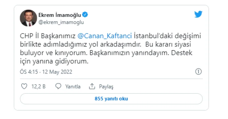 Canan Kaftancıoğlu'na siyasi yasak ve hapis: İlk açıklama geldi