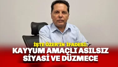 Ahmet Özer'in ifadesi ortaya çıktı: Asılsız, tamamen siyasi bir düzmece