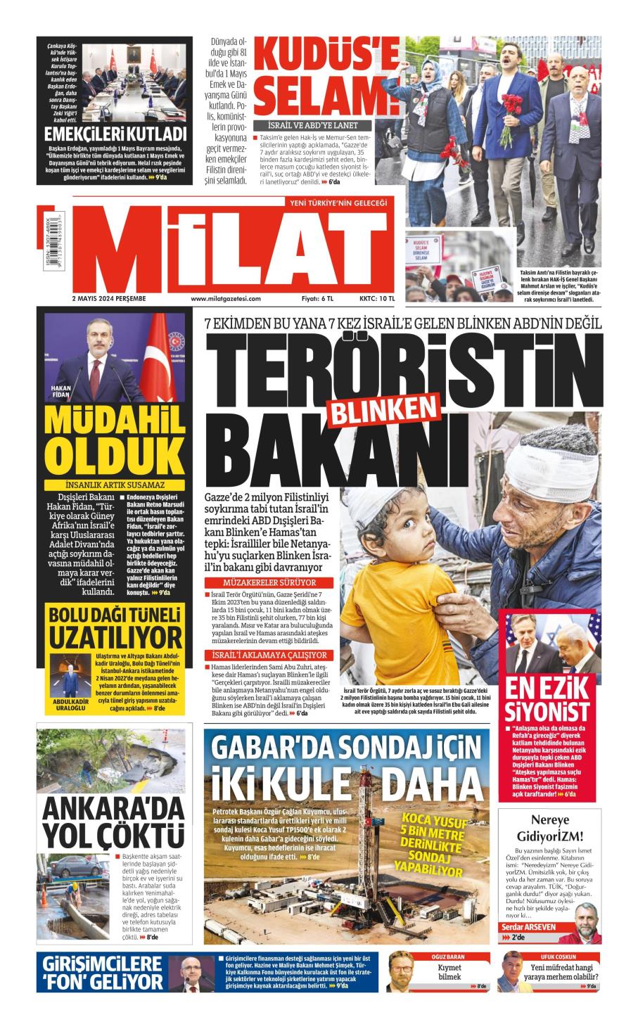 Milat Gazetesi Manşetleri