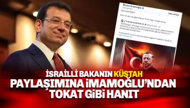 Ekrem İmamoğlu’ndan İsrailli bakana tokat gibi yanıt