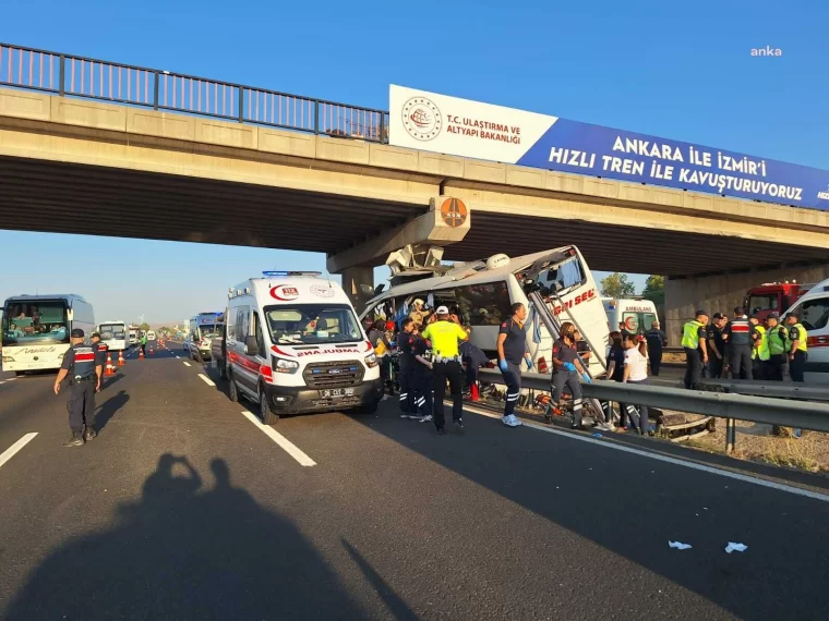 Ankara Polatlı'da otobüs kazası: 9 vefat 26 yaralı var