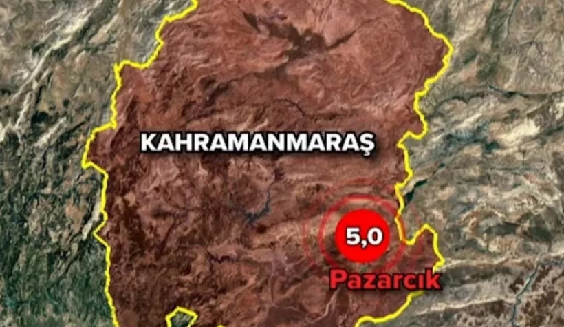 Kahramanmaraş'ta 5 büyüklüğünde deprem 5 il sarsıldı