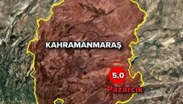 Kahramanmaraş'ta 5 büyüklüğünde deprem 5 il sarsıldı