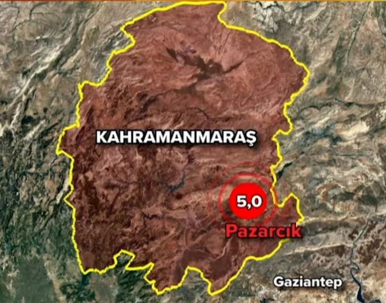 Kahramanmaraş'ta 5 büyüklüğünde deprem 5 il sarsıldı