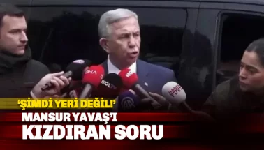 Mansur Yavaş'ı kızdıran soru: Konuşmanın yeri değil