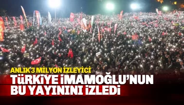 İmamoğlu'nun canlı yayını 3 milyon anlık izleyiciyi aştı