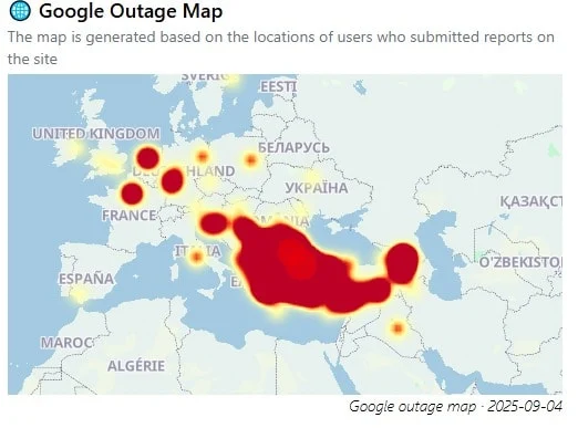 Google, YouTube, Gmail &ccedil;&ouml;kt&uuml;: Erişim sağlanamıyor