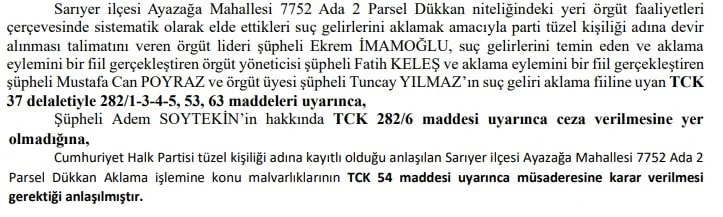 Son dakika: CHP İstanbul İl Başkanlığı binasına el konulması talebi