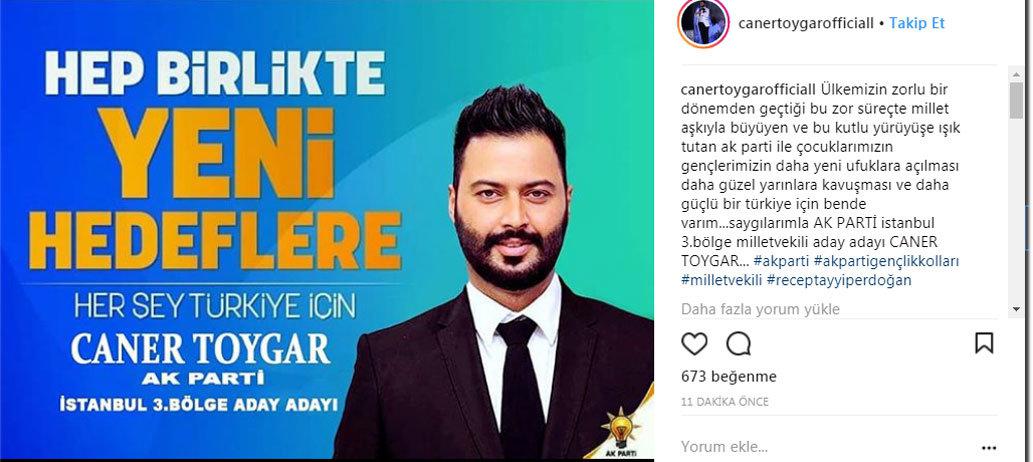 Damat Adayı Caner Toygar AKP aday adayı oldu